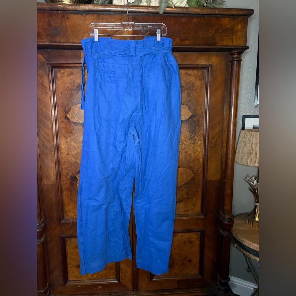 GUC Eudon Choi- Wide Leg Linen Trousers. Size 16 - Picture 7 of 13